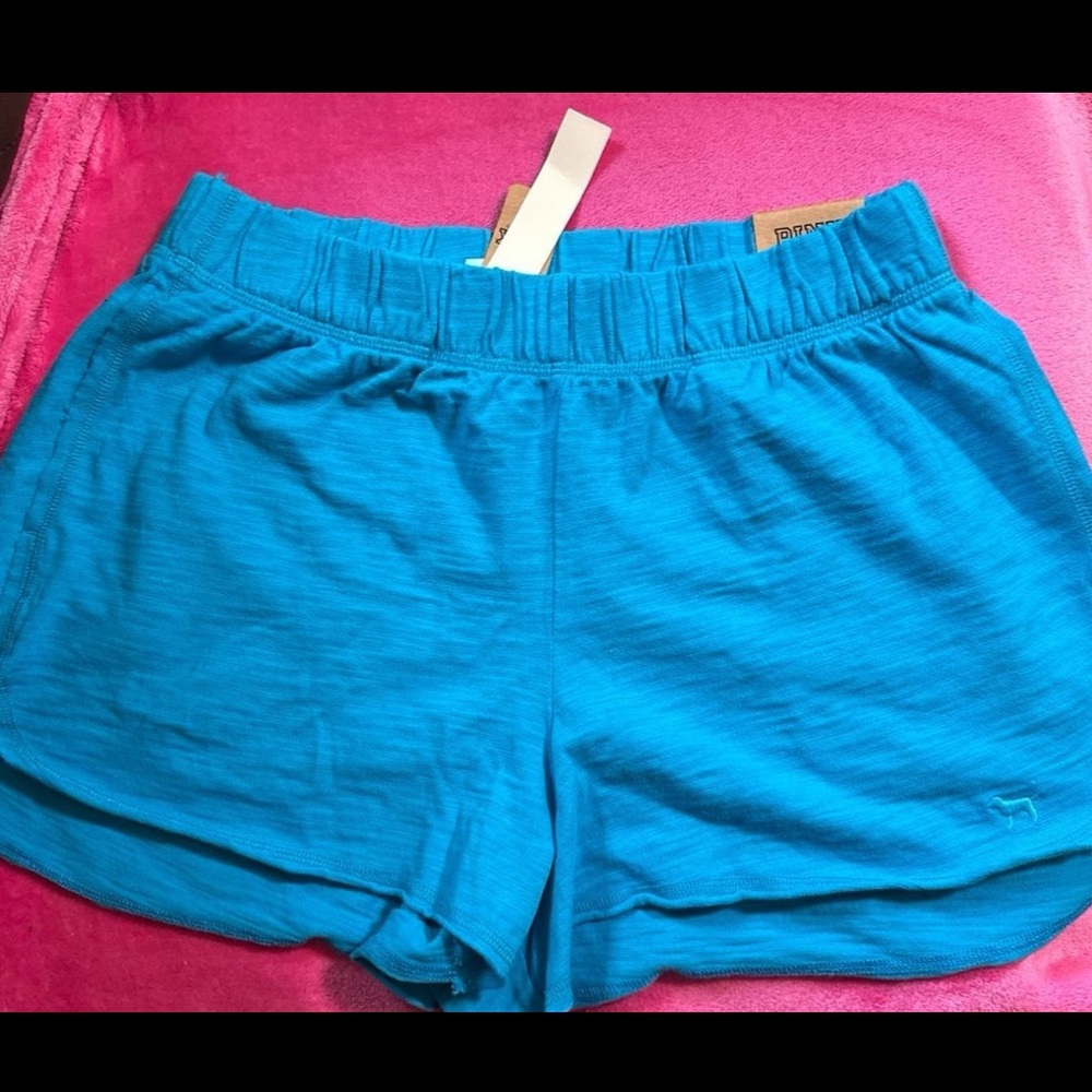 VS PINK CURVE HEM SWEAT SHORTS